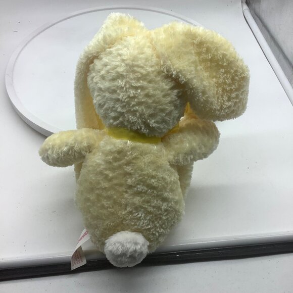 Vtg 1999 Commonwealth Plush Bunny Yellow Stuffed Animal Toy 9.5” Sit Easter - Picture 5 of 6